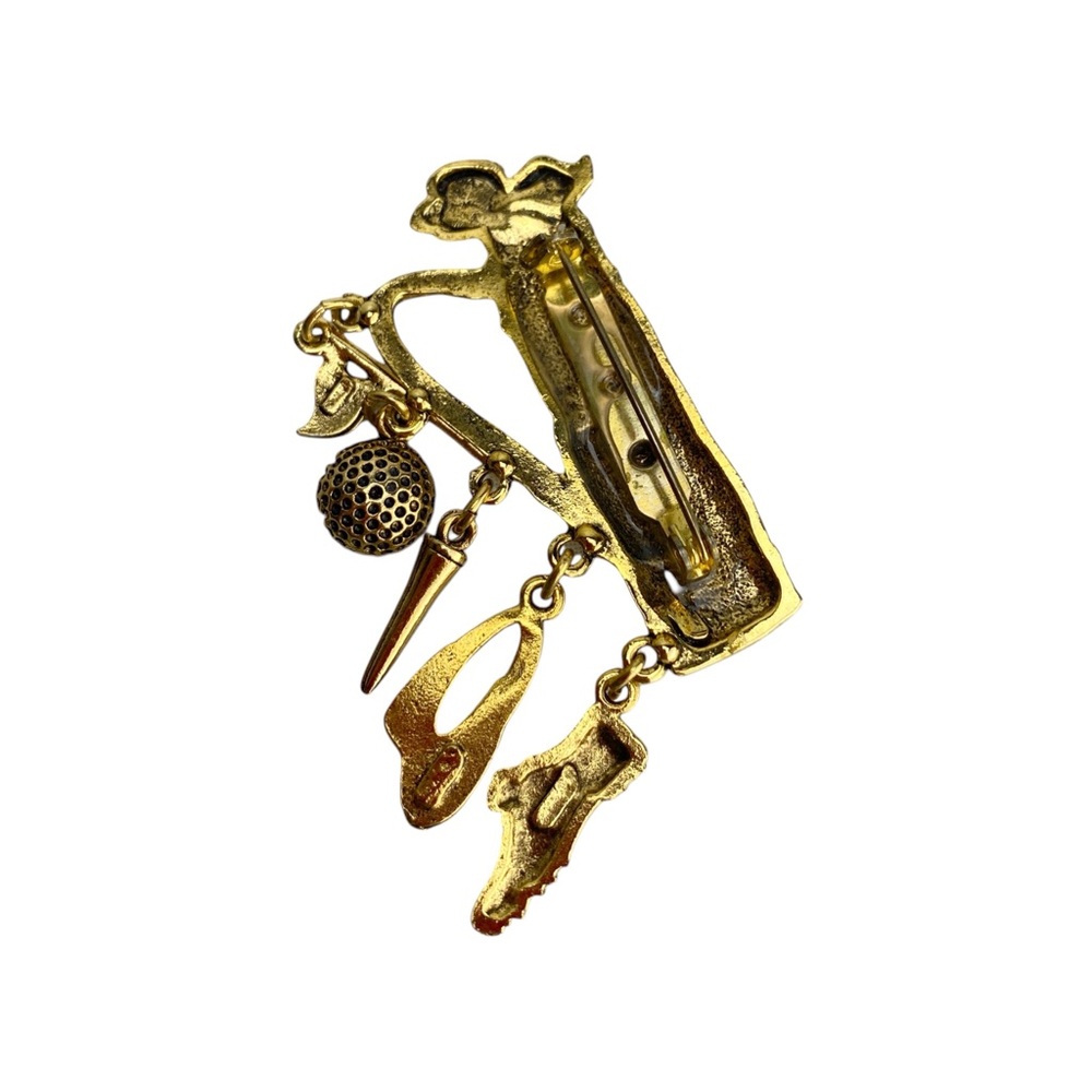 Vintage Golf Brooch - Picture 2 of 2